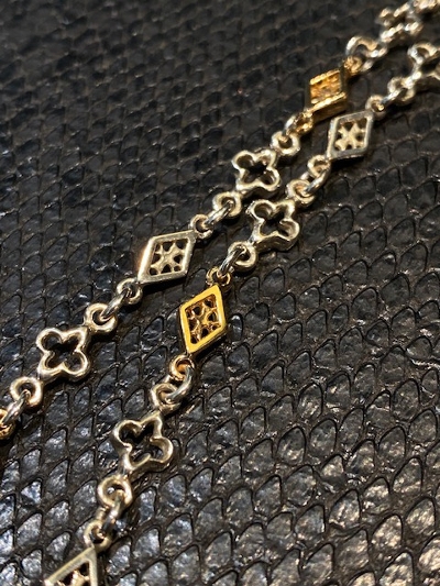 MIX　OPEN　GOTHIC/OPEN　DIAMOND　SHAPED/CROSS　LINK　CHAIN