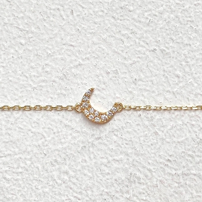 MOON BRACELET 18k Yellow Gold / DIAMONDS