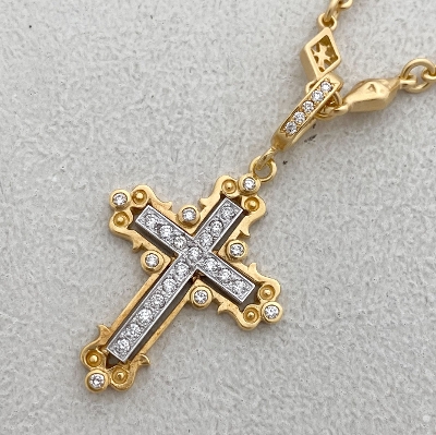 SMALL VATICAN CROSS PENDANTTOP