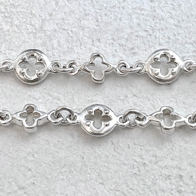 MIXED GOTHIC LINK CHAIN Silver / 7inch(18cm)