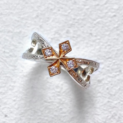 STAR FANCY PRINCESS CROSS RING 