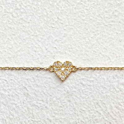 HEART BRACELET 18k Yellow Gold / DIAMONDS