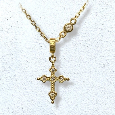 PETITE CROSS NECKLACE